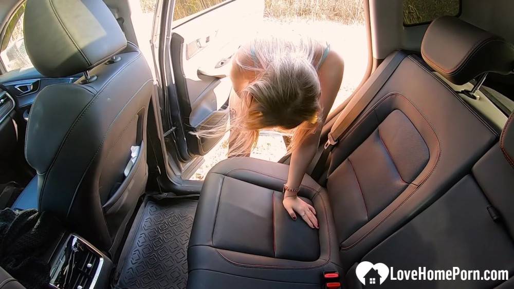 Gorgeous cutie gets pounded on the backseat - #7