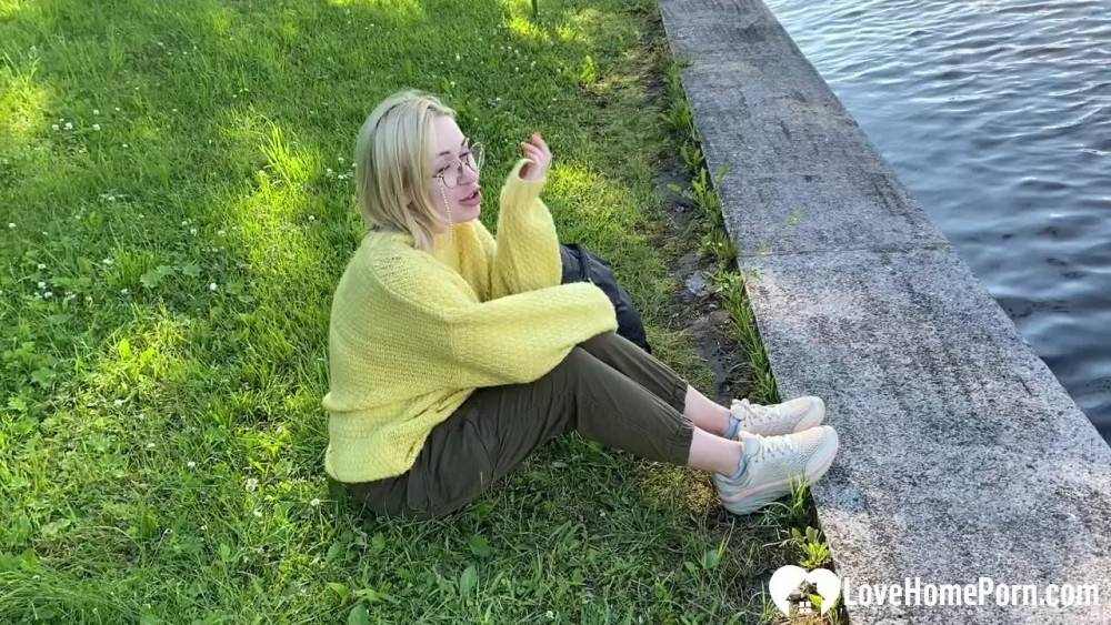 Blonde in the park wanted fresh cock - #8