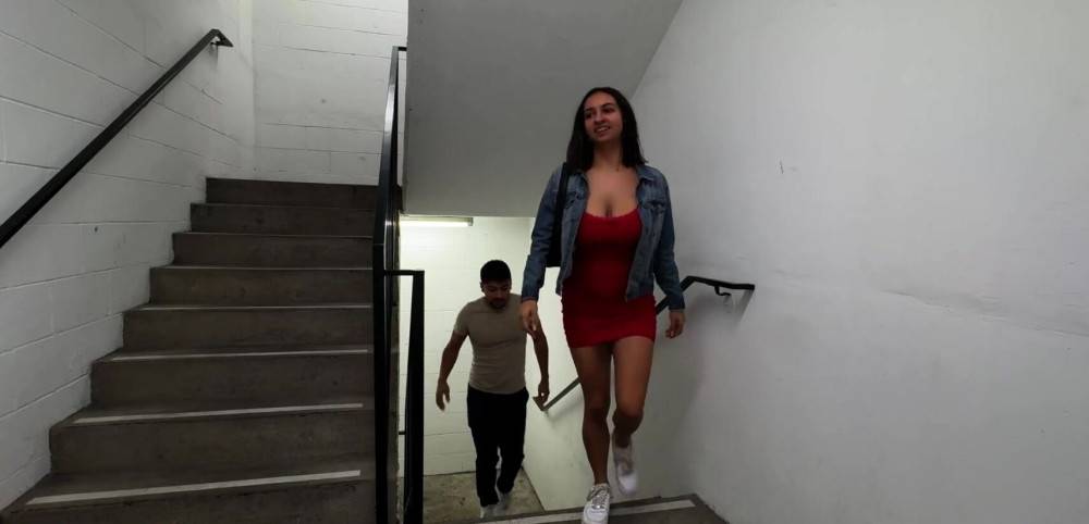 Screws Hailey Rose - [PH] - Caught Fucking In Our Public Stairwell - #1