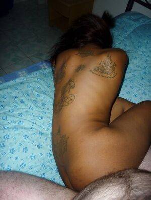 Tattooed Thai girl Nit getting banged bareback on bed by sex tourist - Thailand on pornstar6.com