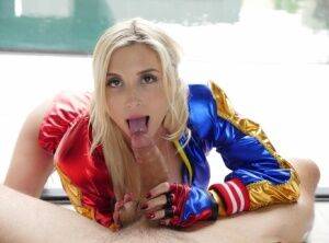 Tiny blonde slut Piper Perri demonstrating her impressive oral sex skills on pornstar6.com