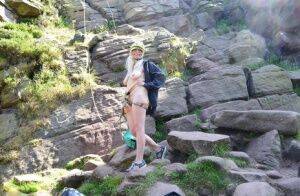 Blonde amateur Barby Slut sucks on a cock after a day of rock climbing on pornstar6.com