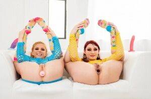 The redheads Penny Pax and her friend Violet Monroe want to have fun and they on pornstar6.com