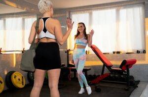 Josephine Jackson is getting all warmed up for her regular workout with Angel on pornstar6.com