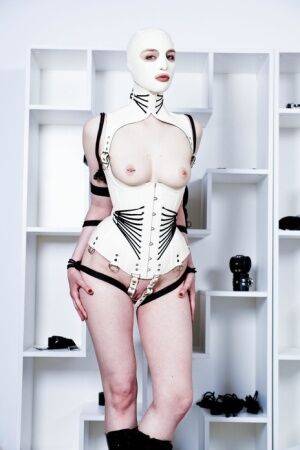 White corset, part 2 of 4Bondage,Fetish,Rubber on pornstar6.com