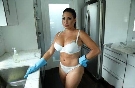 Sexy Latina housekeeper Julianna Vega takes a boner in her twat in POV - Cuba on pornstar6.com