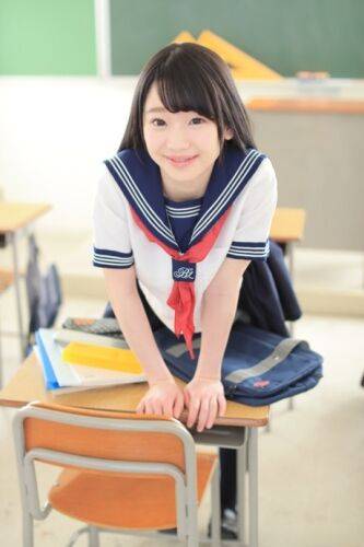 Cute Asian schoolgirl Yuna Himekawa spreads her legs & takes a dick at school - Japan on pornstar6.com