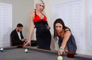 Anna Morna, Gigi Allens playing pool and pleasing one lucky guy on pornstar6.com
