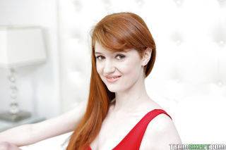 Young redhead amateur abbey rain displays her delicious pale body on pornstar6.com
