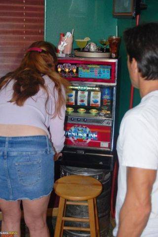 Gangbang dee fucks a guy near a slots machine on pornstar6.com