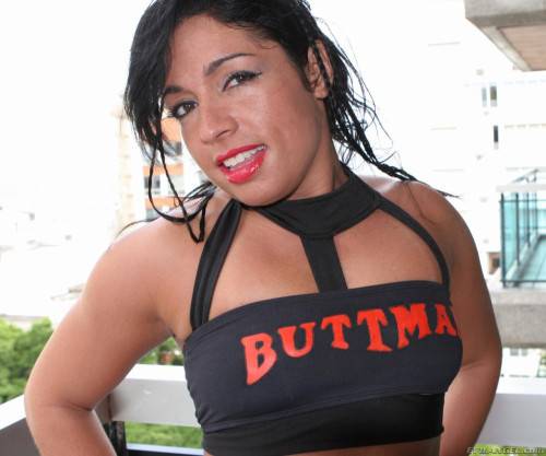 Slutty Latina Monica Santhiago Shakes Nice Big Booty And Uncovers The Holes Hidden Between Cheeks on pornstar6.com
