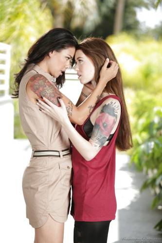 Attractive girls Dana Vespoli and Misha Cross have some lesbian humping fun on pornstar6.com