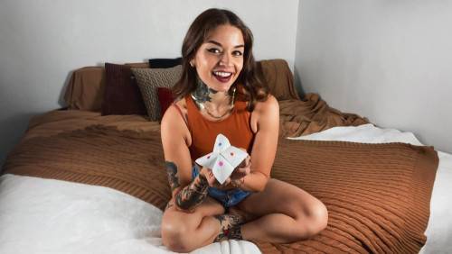 Inked Latina Vanessa Vega Masturbates In Bed on pornstar6.com