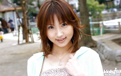 Stunning japanese youthful Haruka Morimura shows tiny tits and hot ass - Japan on pornstar6.com