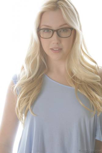 Handsome Nerdy Looking Blonde Samantha Rone Strips And Teases With Pleasure on pornstar6.com