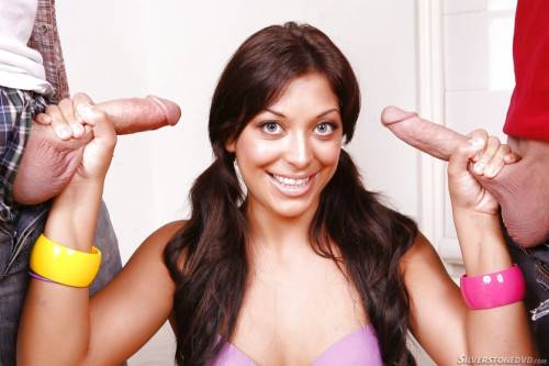 Stunning latina dark-haired milf Audrianna Angel enjoy hot threesome sex on pornstar6.com