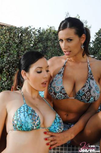 Lesbian Busty Babes Jelena Jensen And Sensual Jane Are Showing Off On A Sunny Day. on pornstar6.com