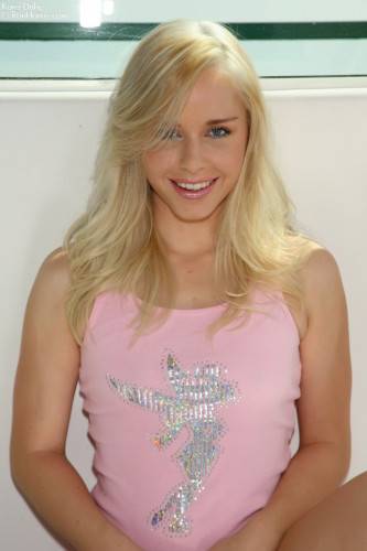 Smiling Blonde Cutie Kara Duhe Takes Off Her Clothes And Strikes Nasty Poses For The Camera on pornstar6.com