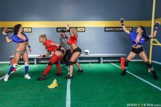 Football hardcore orgy with athletic babes on pornstar6.com