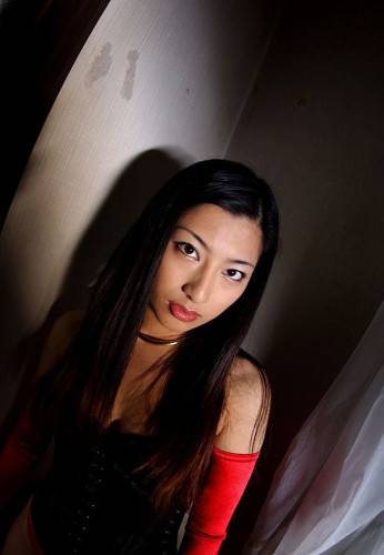 Passionate Ran Asakawa In Black And Red Outfit Is Flashing The Cherry Looking Nips on pornstar6.com