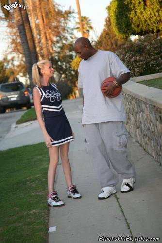 Blonde Cheerleader Kaylee Hilton Gets Her Holes Filled Out By Black Wang on pornstar6.com