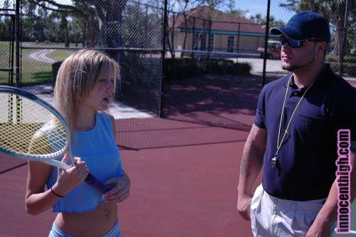 Tattooed Coach Fucks Sexy Student Girl Lacie Capers After Tennis Lesson on pornstar6.com