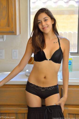 Sweet Shaved Teen Kristina Bell Strips Saucy Black Lingerie And Vibrates Her Tasty Coochie. on pornstar6.com