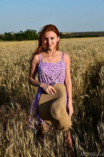 Tisha Seductive Beauty Is Soon Naked Among The Wheat - Ukraine on pornstar6.com