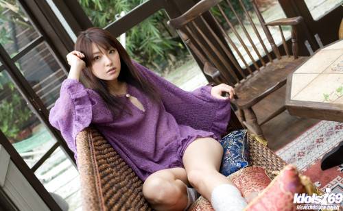 Misa Shinozaki in Polkadot Panties by Idols69 on pornstar6.com