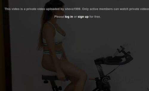 Exercise dildo bike Spin bike workout on pornstar6.com